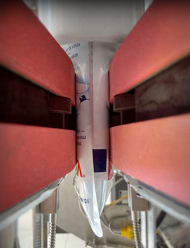   Product inspected by PRO Series Pouch Inspector.